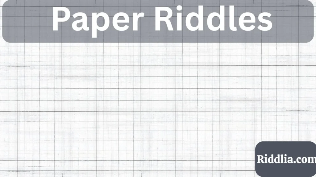 Paper Riddles for Kids and Family Fun